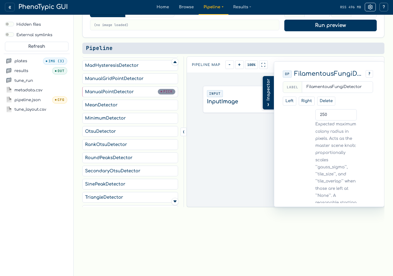 Parent side loader showing an ImagePipeline value for inoculum_detector.