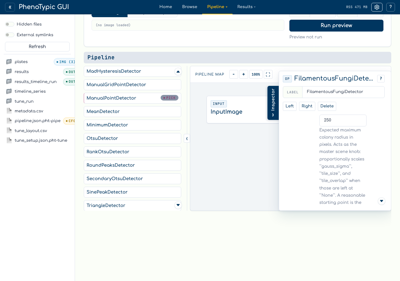 Parent side loader showing an ImagePipeline value for inoculum_detector.